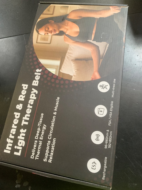 Photo 1 of Red Light Therapy Belt for Back Waist: Cordless Rechargeable Infrared Red Light Therapy for Body Joint & Muscle Comfort 660nm & 850nm Portable Wrap for Home Office, Gifts for Father's Day/Birthday