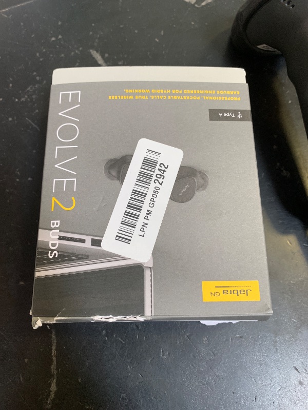 Photo 1 of Jabra Evolve2 True Wireless Earbuds - in-Ear Bluetooth Earbuds with Active Noise Cancellation MultiSensor Voice Technology - Certified to Work with Your Virtual Meeting Apps - Black
