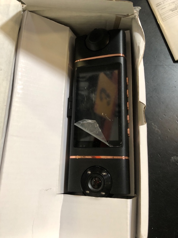 Photo 1 of 4K+1080P*3 FHD Car Camera, 4 Channel 360° Dash Cam Front Rear Inside & Left Right, 5GHz WiFi & App Control, 24H Parking Mode, G-Sensor, 8 IR Lamps Night Vision, Loop Recording, Includes 64GB SD Card