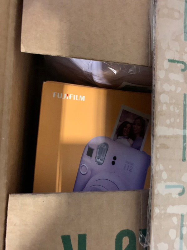 Photo 1 of Fujifilm Instax Mini 12 Instant Film Camera Lilac Purple, Fujifilm Instax Mini Twin Pack Instant Film 20 Sheets, Case, Accessory Bundle
