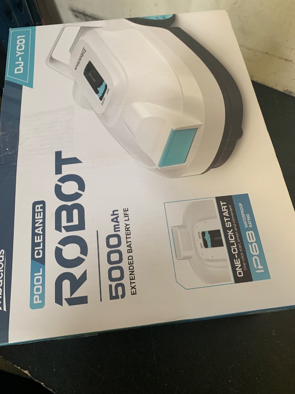 Photo 1 of Tnbacious Robotic Pool Cleaner, Cordless Automatic Pool Vacuum for Above Ground & Inground Pools, 100 Mins Runtime, Powerful Suction, Self-Parking, Ideal for Pools up to 860 Sq.ft