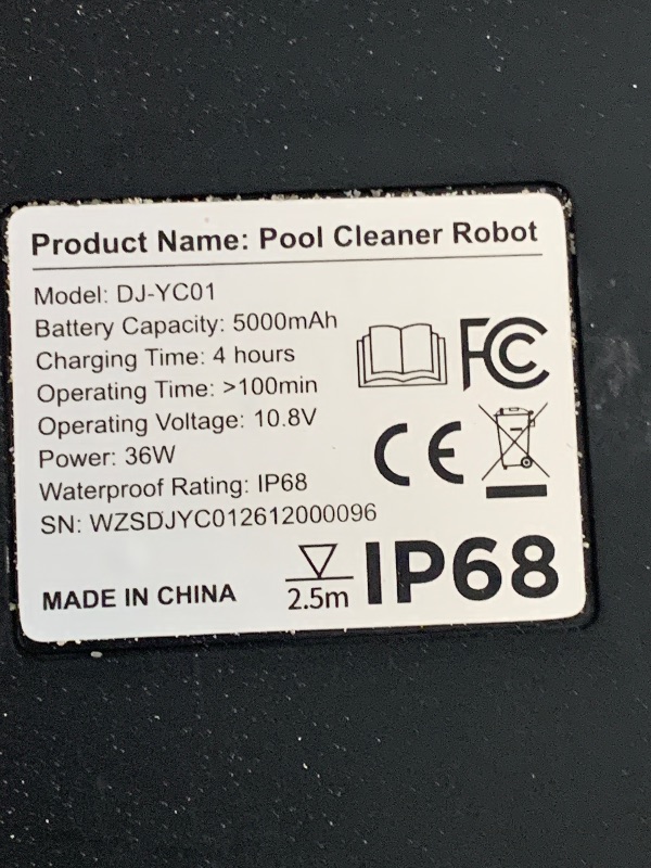 Photo 1 of Tnbacious Robotic Pool Cleaner, Cordless Automatic Pool Vacuum for Above Ground & Inground Pools, 100 Mins Runtime, Powerful Suction, Self-Parking, Ideal for Pools up to 860 Sq.ft