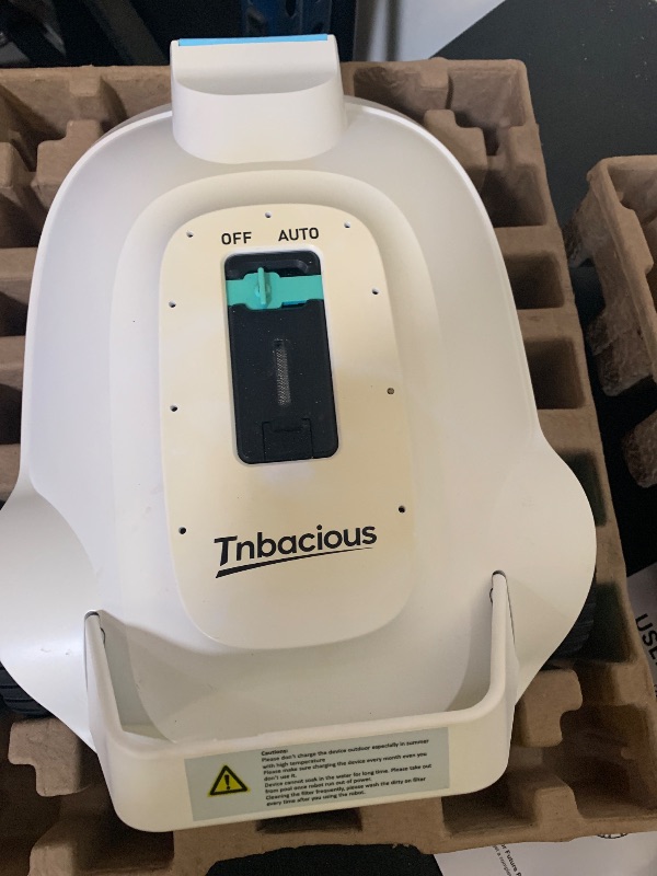 Photo 1 of Tnbacious Robotic Pool Cleaner, Cordless Automatic Pool Vacuum for Above Ground & Inground Pools, 100 Mins Runtime, Powerful Suction, Self-Parking, Ideal for Pools up to 860 Sq.ft