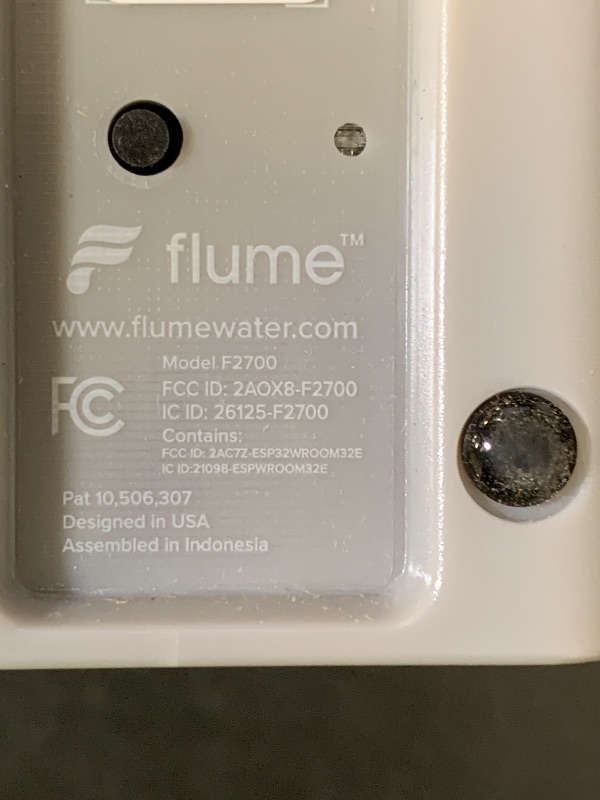 Photo 1 of Flume F2X Smart Home Water Monitor and Leak Detector (Newest Model) – Real-Time Water Usage Tracking, Indoor/Outdoor Leak Alerts, Irrigation & Sprinkler Monitoring, Easy No-Plumbing Installation