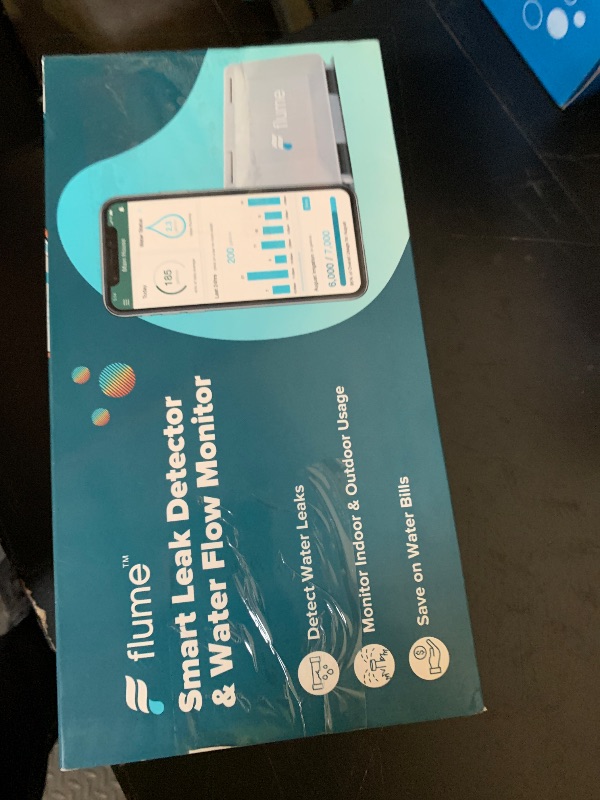 Photo 1 of Flume F2X Smart Home Water Monitor and Leak Detector (Newest Model) – Real-Time Water Usage Tracking, Indoor/Outdoor Leak Alerts, Irrigation & Sprinkler Monitoring, Easy No-Plumbing Installation
