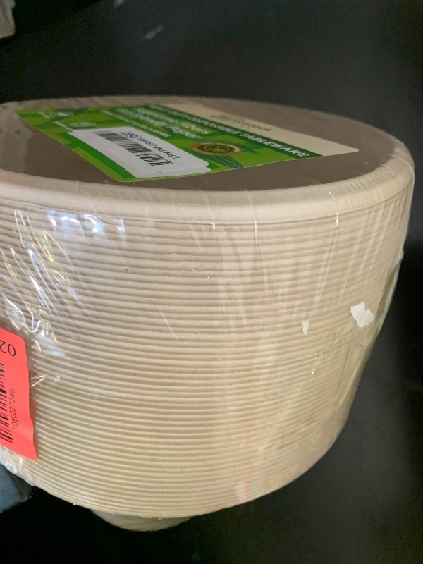 Photo 1 of Homestockplus Large Disposable Bowl - Heavy Duty Paper Bowls - Made from Sugarcane and Bamboo Fiber, Microwave Safe - 48 Oz Paper Bowls for Soup, Salad, Ramen, Popcorn, etc.[50/Pack]