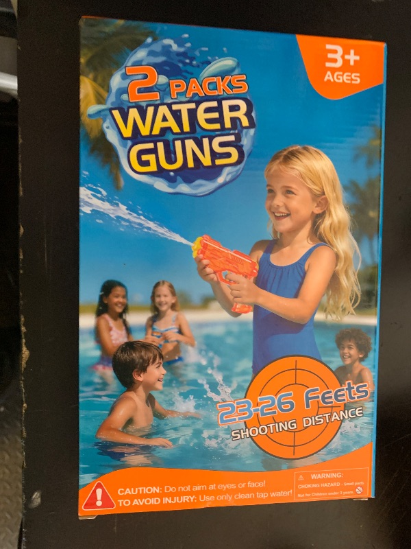 View 2 of Water For Kids, Squirt Gun Adults Summer Super Water Blaster Soaker Small Water Shooters Toys for Boys Girls Toddler, 2 Pack Watergun for Pool Beach Outdoor Fighting Toy