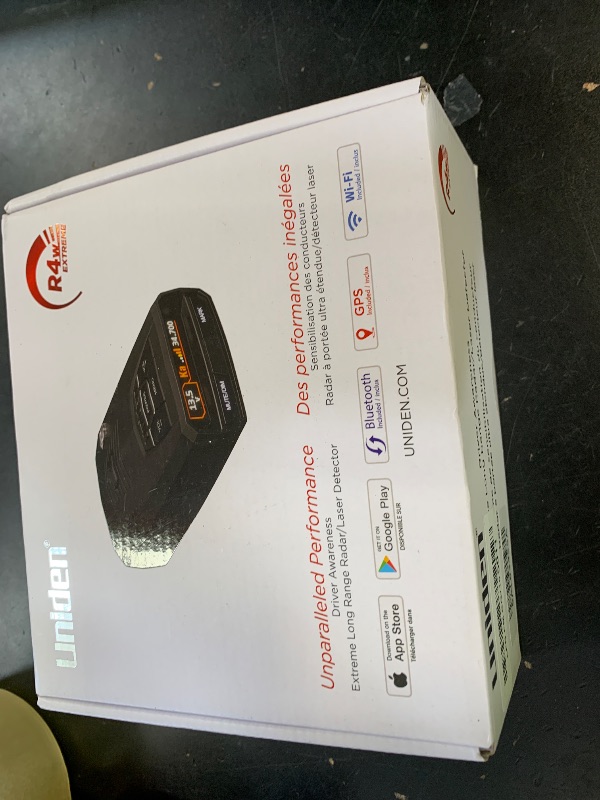 Photo 1 of Uniden R4W (new Model) Extreme Long-Range Laser/Radar Detector, Record Shattering Performance, 360° Awareness, Built-in GPS, Wi-Fi, Bluetooth, Voice Alerts, Red Light & Speed Cameras, R/TACH App
