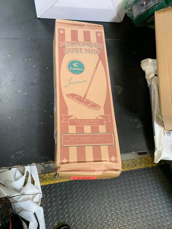 Photo 1 of Eyliden Dust Mop, 2 Microfiber Pads, Home Commercial Cleaning, Quick Swap