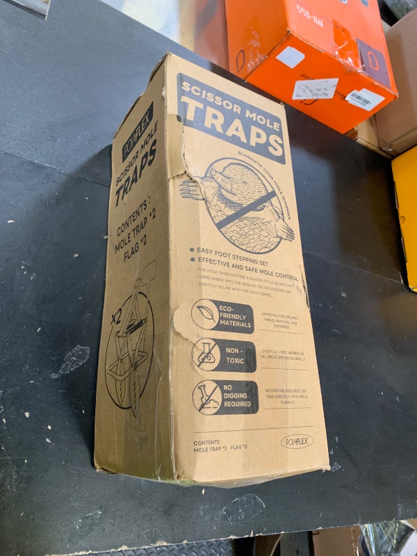 Photo 1 of Mole Trap Scissor 2 Pack, Upgraded Mole Traps for Lawns that Kill Best, Galvanized Steel Mole Killer, Step Setup
