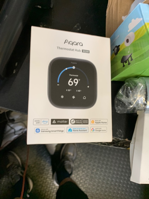 Photo 1 of Aqara Smart Thermostat W200 with Apple Adaptive Temperature & Clean Energy Guidance, 4" Touchscreen, Matter Controller, Built-in Radar Sensor, Works with Apple Home, Siri, Google Assistant, Alexa