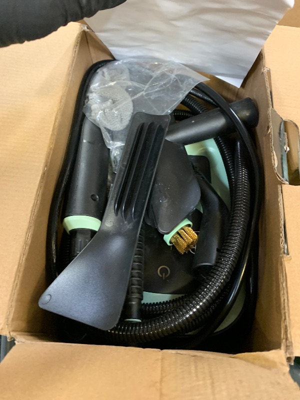 Photo 1 of Steam Cleaner, Portable Steamer for Cleaning with 16pcs Accessories, 6-Level Adjustable and 15s Heat-Up, Handheld Steam Cleaner for Home, Tile, Dirt, Grout, Grease, Car Detailing