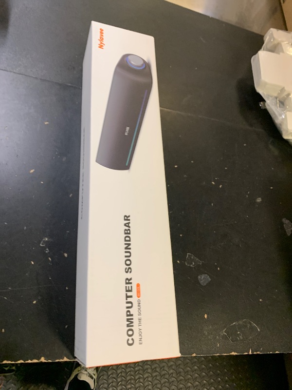 Photo 1 of Computer Speakers, Hi-Fi Sound Quality Computer Sound Bar, Bluetooth 5.0 & 3.5mm Wired PC Speakers with 4 Dynamic Lighting Modes, USB Powered Speakers for PC, Desktop, Laptops, Phones, Monitors, Xbox