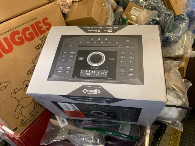 Photo 1 of Jensen JWM62A AM|FM|DVD|CD|USB|AUX|App Ready Bluetooth Wallmount Stereo with App Control, Plays: CD, CD-R, CD-RW, DVD, DVD+RW, DVD-RW, MP3, DVD-Video, MPEG-4, VCD, JPEG, CD-DA, MP3, WMA, Dolby