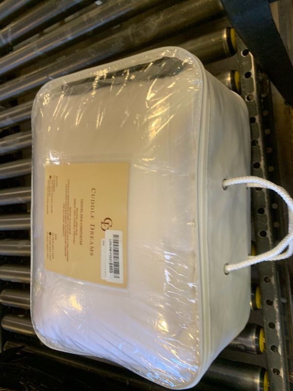 Photo 1 of CUDDLE DREAMS Silk Comforter with Tencel™ Lyocell Cover, Natural, Breathable, Cooling, Midweight for All-Season (White, Queen)