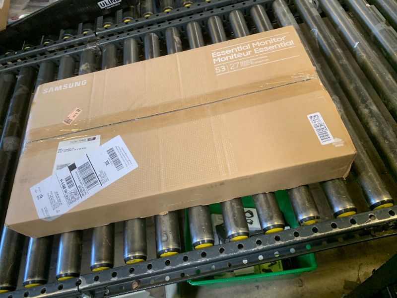 Photo 1 of **SCREEN DAMAGED, SOLD FOR PARTS** Samsung 27" (S30GD) Essential Monitor with IPS Panel and Tilt Only Stand, 100Hz Refresh Rate, Ergonomic Design, Advanced Eye Care, Game Mode, LS27D304GANXZA