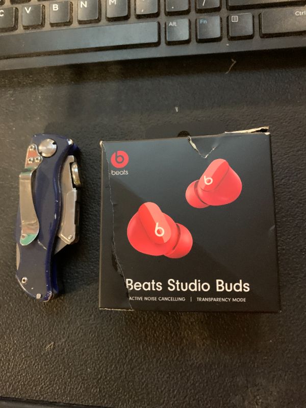 Photo 1 of Beats Studio Buds - True Wireless Noise Cancelling Earbuds - Compatible with Apple & Android, Built-in Microphone, IPX4 Rating, Sweat Resistant Earphones, Class 1 Bluetooth Headphones - Red