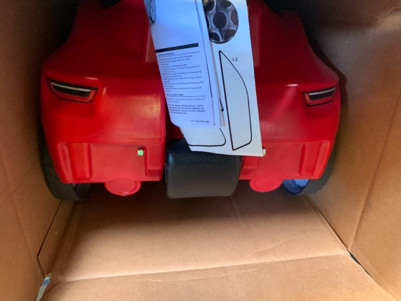 Photo 1 of Step2 Whisper Ride Cruiser Kids Push Car, Ride On Toy, Stroller Substitute, Includes Seat Belt & Horn, Made of Durable Plastic, Max Weight 50 lbs., For Toddlers 18 Months - 4 Years Old, Red