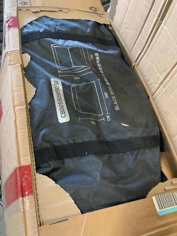 Photo 1 of BLACKDOG Inflatable Tent with Skylight, Large 210D Oxford Blackout Coating Air Glamping Tent with Electric Pump, Quick Setup Blow Up Inflatable House for Camping 102.4" L x 90.6" W