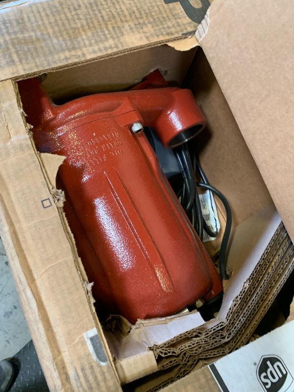Photo 1 of Liberty Pumps PRG101A ProVore PRG Series Automatic Residential Grinder Pump, 1 HP, 115-volt, Red, one-size