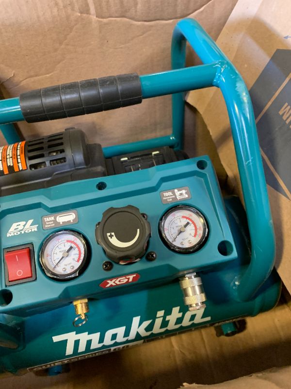 View 2 of Makita AC001GZ 40V Max Li-ion XGT Brushless Air Compressor – Batteries and Charger Not Included