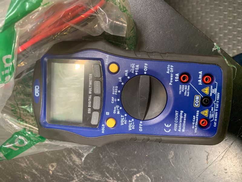 Photo 1 of OTC 3940 550 Series Digital Multimeter - Features Frequency, Duty Cycle, Diode & Continuity Tests, Plus All the Standard Meter Features You Expect in a Professional Grade Multimeter
