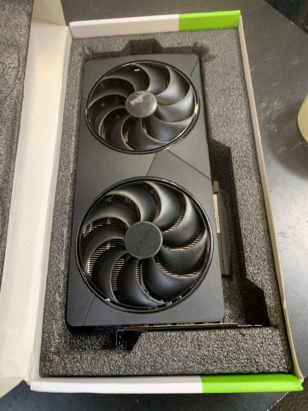 Photo 1 of PNY NVIDIA GeForce RTX™ 5080 Slim Dual-Fan, Dual-Slot OC Graphics Card (16GB GDDR7, SFF-Ready, 256-bit, Boost Speed: 2730 MHz, PCIe® 5.0, HDMI®/DP 2.1, NVIDIA Blackwell Architecture, DLSS 4.5)
