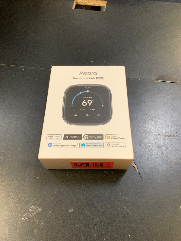 Photo 1 of Aqara Smart Thermostat W200 with Apple Adaptive Temperature & Clean Energy Guidance, 4" Touchscreen, Matter Controller, Built-in Radar Sensor, Works with Apple Home, Siri, Google Assistant, Alexa