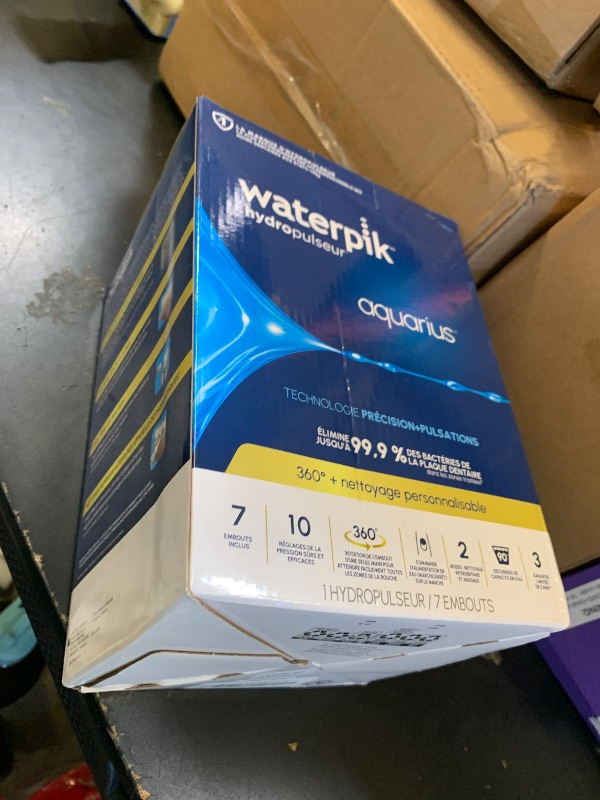Photo 1 of Waterpik Aquarius Water Flosser For Teeth Cleaning, Gums, Braces, Dental Care, Electric Power With 10 Settings, 7 Tips For Multiple Users And Needs, ADA Accepted, White WP-660, Packaging May Vary