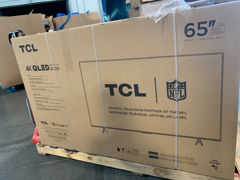 Photo 1 of ** FACTORY SEALED **TCL Amazon Exclusive 65 Inch Class T7 Series | 4K QLED HDR Lag-Free Smart Google TV | 65T7, 2025 Model | 120Hz-144Hz High Brightness, Dolby Atmos, Alexa Voice Remote AI Streaming Gaming Television