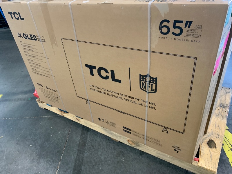 Photo 1 of ** FACTORY SEALED** TCL Amazon Exclusive 65 Inch Class T7 Series | 4K QLED HDR Lag-Free Smart Google TV | 65T7, 2025 Model | 120Hz-144Hz High Brightness, Dolby Atmos, Alexa Voice Remote AI Streaming Gaming Television