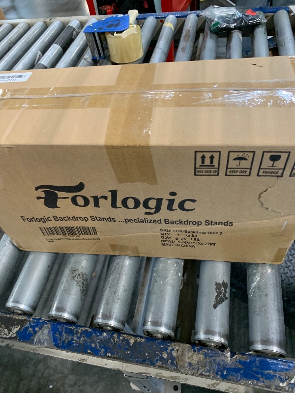 Photo 1 of **SOLD AS IS NO REFUND/RETURN** SEE COMMENTS!~Forlogic Backdrop Stand 10x7.5ft(WxH), Heavy Duty Adjustable Photo Back Drop Stand kit, Suitable for Party, Photography, Weddings