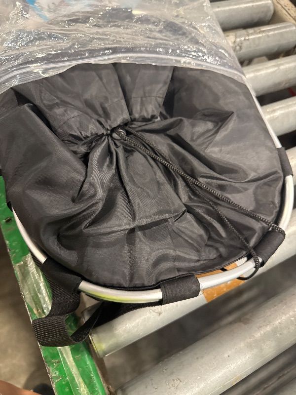 Photo 1 of **MISSING ATTACHING CLIP** Bicycle Basket Bike Front Basket Folding Detachable Cycling Bag- Perfect Removable Dog Basket for Bike- Pet Cat Dog Carrier Easy Install Quick Released