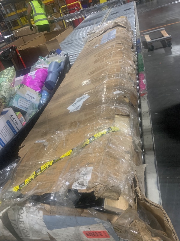 Photo 1 of ** sold as is no refund/return** YITAHOME King Size Bed Frame with 2 Storage Drawers and Storage Headboard, Upholstered Platform with Charging Station and LED Light, No Box Spring Needed, Noise Free, Easy Assembly, PU Leather Black