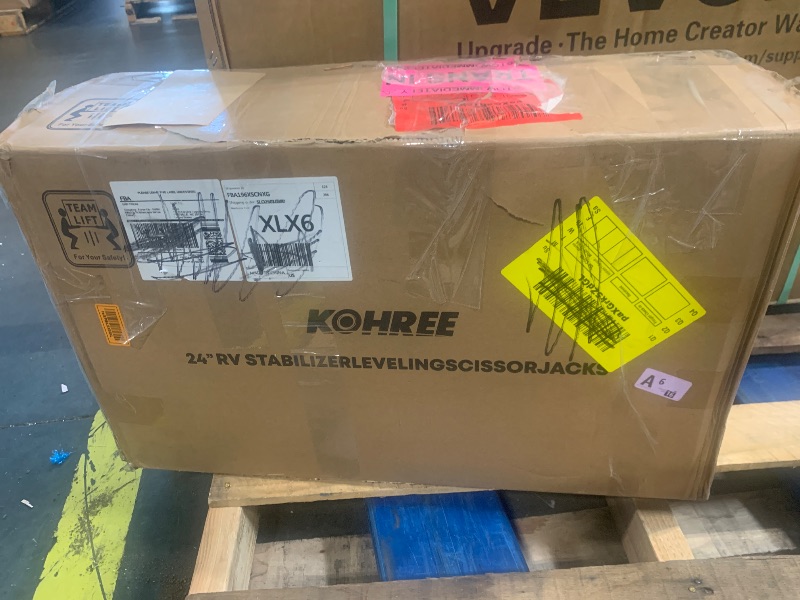 Photo 1 of [Upgrade] Kohree 7500lbs RV Stabilizer Leveling Scissor Jacks 24" for Travel Trailer Camper, Set of 4, Heavy Duty RV Stabilizer Jacks Kit with Crank Handle and Drill Bit