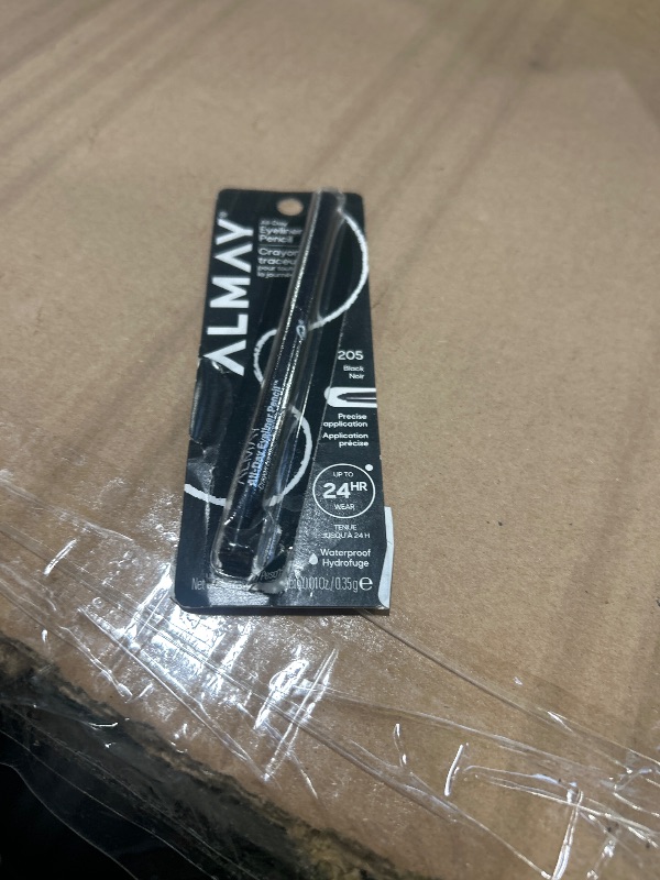 Photo 1 of ***SIMILAR ITEM***
Almay All-Day Eyeliner Pencil, Smudge Proof, Waterproof Eye Makeup, Hypoallergenic, Built-In Sharpener, 205 Black, 0.01 oz