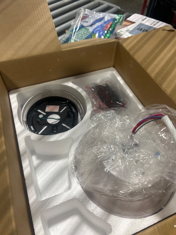 Photo 1 of *** SOLD FOR PARTS FINAL SALE *** *** MISSING PARTS *** putroad 42 Inch Ceiling Fans with Lights and Remote, Low Profile Ceiling Fan with Light Flush Mount, Reversible, 6 Speeds, 3CCT Dimmable White Ceiling Fan for Bedroom Dinning Room Indoor