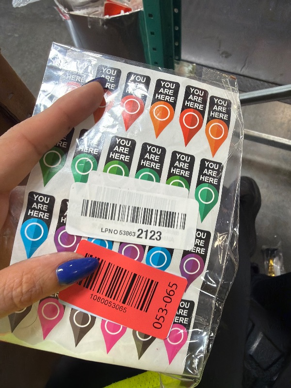 Photo 1 of 0.5x1.3 inch 24 PCS Map Location Position Stickers
