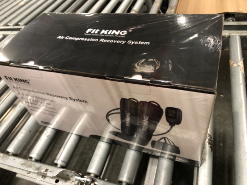 Photo 1 of ****FACTORY SEALED***
FIT KING Air Compression Recovery System, Sequential Device for Fast Recovery, Foot and Leg Massager Boots to Enhance Sports Performance, FSA-HSA (Medium)