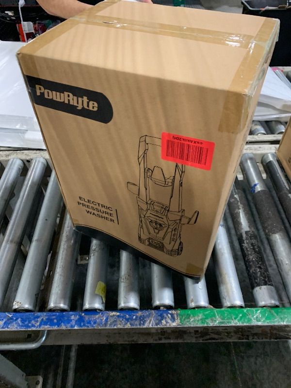Photo 1 of ***FACTORY SEALED*** PowRyte Pressure Washer with Hose Reel, Foam Cannon, 4 Different Pressure Tips, Power Washer