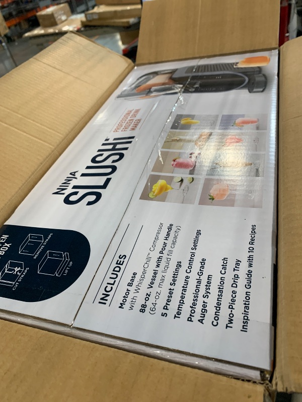 Photo 1 of *** MISSING DRIP TRAP***Ninja SLUSHi Frozen Drink & Slushie Machine with RapidChill Technology | 88 oz. Easy Fill Vessel | 5 Preset Programs | Make Margaritas, Frappés, & More | With Dishwasher Safe Parts | Black | FS301