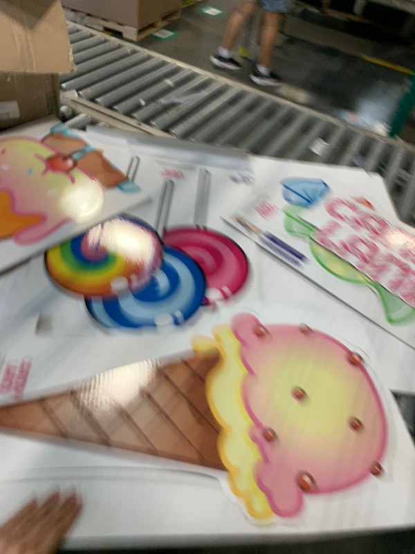Photo 1 of ***SIMILAR ITEM***Soulchen 3 Pcs 24 Inch Large Cupcake Cardboard Cutout Photo Props Stand up Candy Land Party Decorations Cupcake Backdrop Yard Signs Christmas Candyland Party Supplies for Birthday Baby Shower