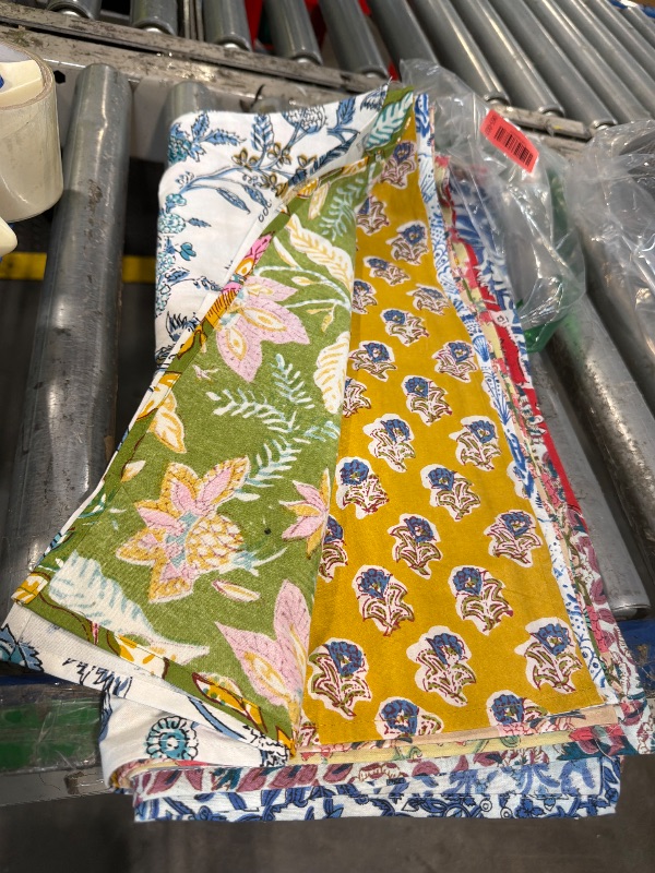 Photo 1 of 0 Pc Assorted Cotton Cloth Napkins Hand Block Print Hand Made Size 18x18 Inch Printed Home Decor Indian Eco Friendly Mix Lot Dinner Napkins