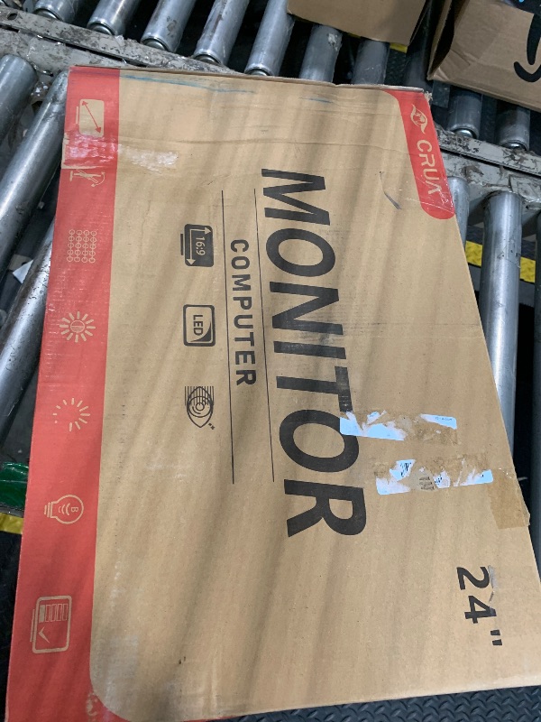 Photo 1 of [MAJOR DAMAGE] Gaming Monitor, 24 Inch 180Hz, FHD 1080P 1ms 110% sRGB Computer Monitor, HDMI DP Ports VESA Support for Game Office (HDMI Cable Included)