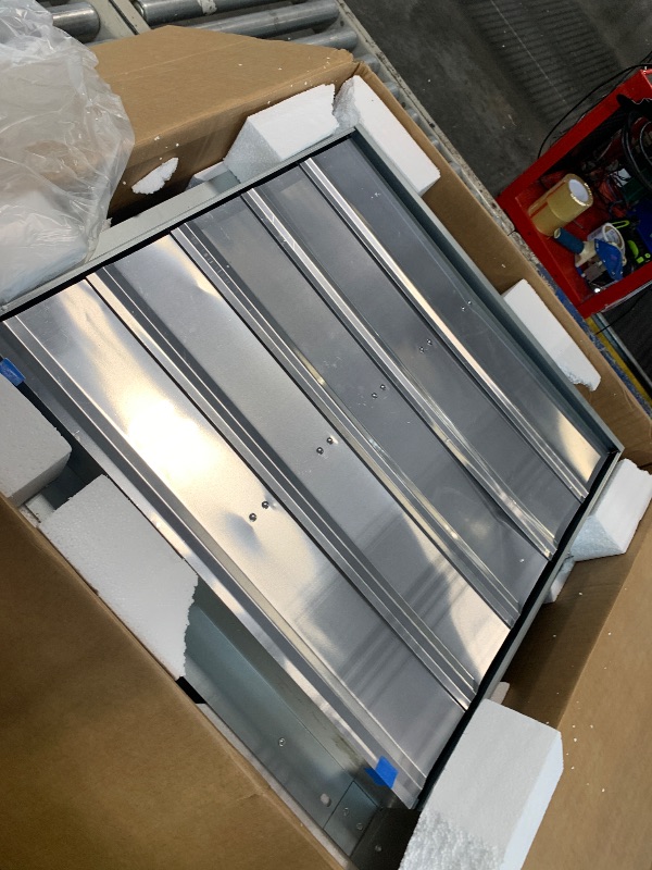 Photo 1 of ***UPDATED 6/12*** VEVOR 30'' Exhaust Fan, Wall Mounted Attic Fan with Variable Speed, 6900 CFM, Automatic Shutter, Ventilation and Cooling, Silver, Fan Only