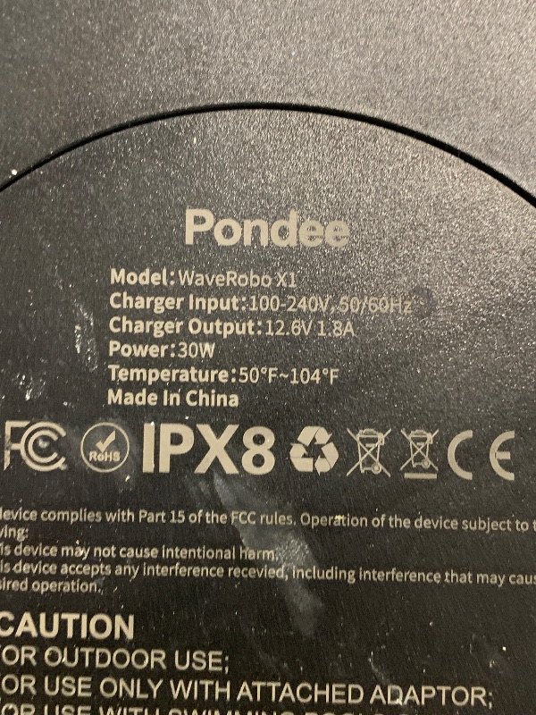 Photo 1 of (2026 Upgraded) Pondee X1 Robotic Pool Vacuum, Cordless Pool Cleaner with 120-Min Runtime, Auto-Parking, 2.5h Fast Charging, for Above-Ground & Flat-Bottom Inground Pools up to 850 sq.ft