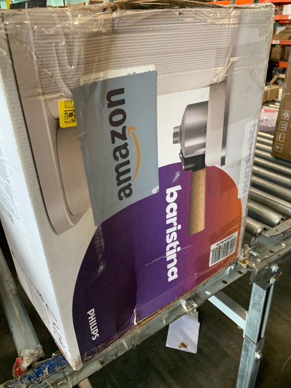Photo 1 of ***USED***

Philips Baristina Espresso Machine, Grind, Tamp & Brew Coffee Beans in One Swipe, Compact, 16 Bar Pump Pressure, Automatic Grinder, Natural White with Ash Wood Portafilter (BAR302/20)