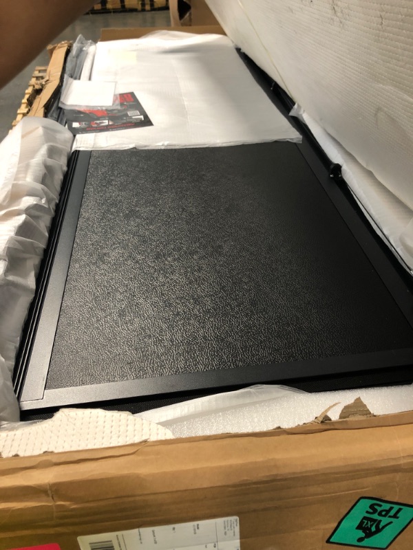 Photo 1 of [PARTIAL SET] Rough Country Hard Tri-Fold Tonneau Cover for Ram 1500 (2009-2018) 2500 (2011-2025) - Low-Profile Aluminum Truck Bed Cover, Fits 6'4 Bed (76.3")