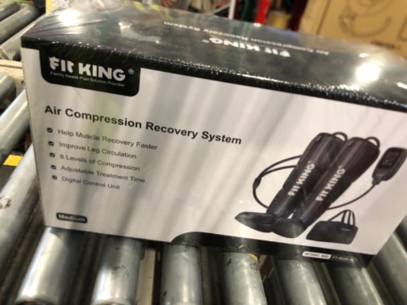 Photo 1 of ***FACTORY SEALED*** FIT KING Air Compression Recovery System, Sequential Device for Fast Recovery, Foot and Leg Massager Boots to Enhance Sports Performance, FSA-HSA (Medium)