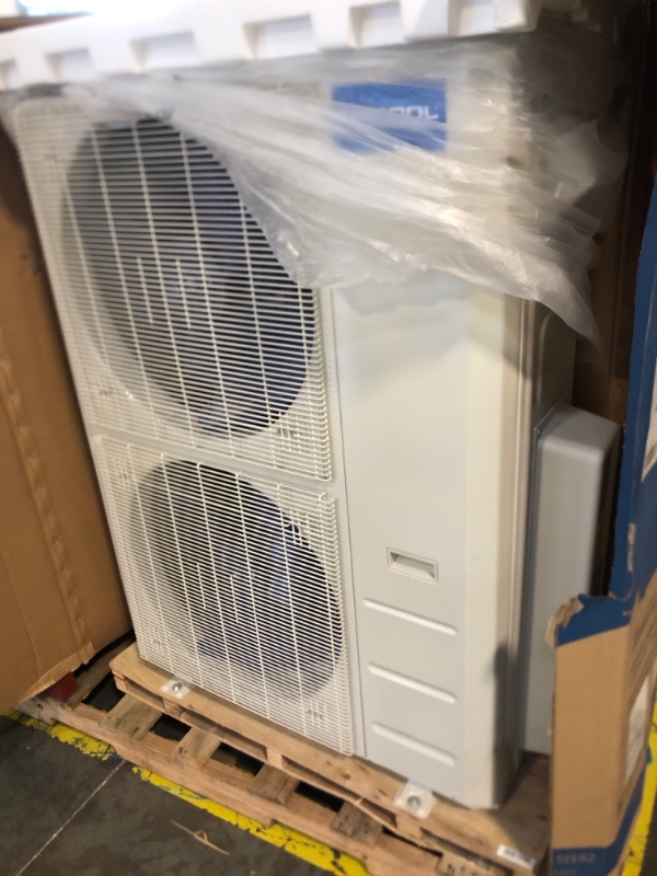 Photo 1 of ***PARTIAL SET*** MRCOOL DIY GEN 4 48000 Btu Ductless Mini Split Air Conditioner With Heat Pump - 2 Zone Wall Mounted 24K+24K With One 16 And One 25 Foot Install Kit